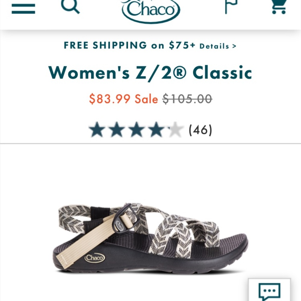 Chacos brand new without tags MMAO
